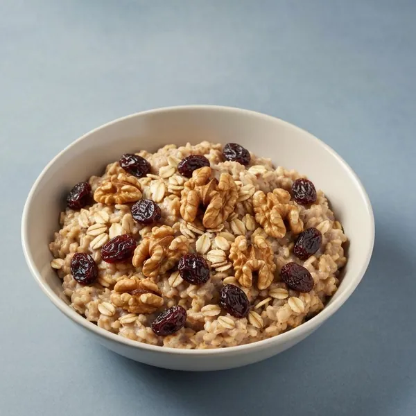 Bar, energy, oatmeal, raisins and walnut