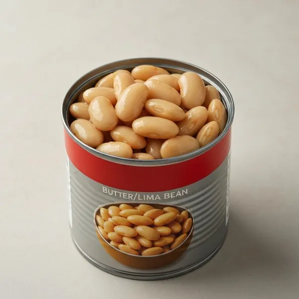 Bean, butter / lima, canned, drained