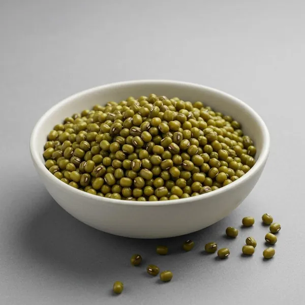 Bean, mung, whole, dried, boiled, drained