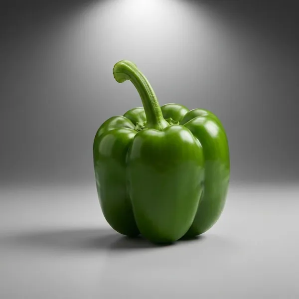 Bell pepper / Capsicum, green, raw