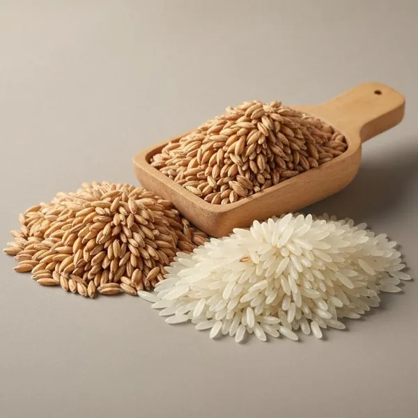 Bran, rice, unprocessed, uncooked