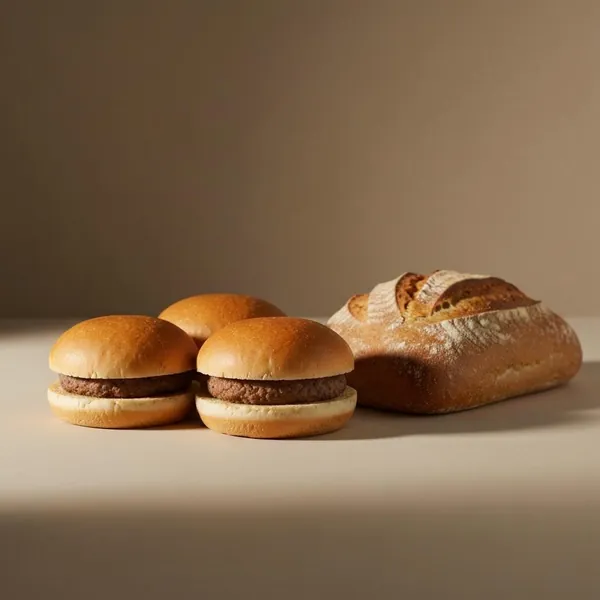 Bread, gluten free, Hamburger Buns, Schär