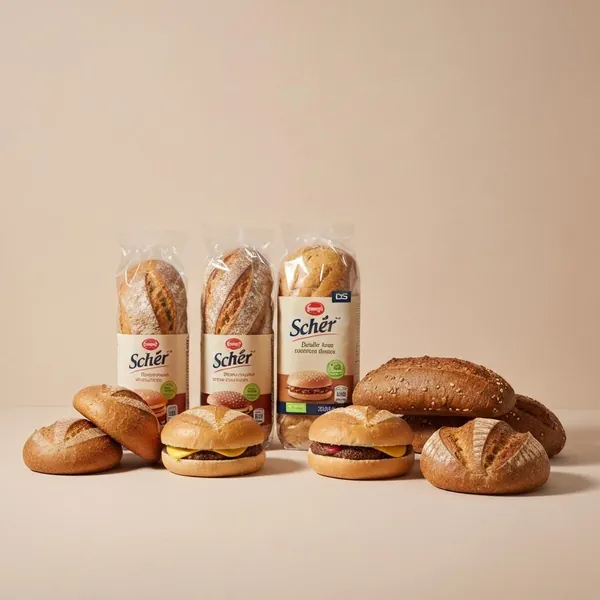 Bread, gluten free, Hamburger Rolls, Schär