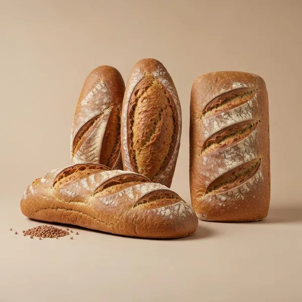 Bread, gluten free, Landbrot with Buckwheat, Schär
