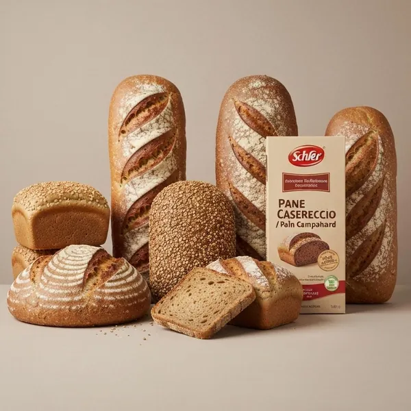 Bread, gluten free, Pane Casereccio / Pain Campagnard, with sourdough and buckwheat, Schär