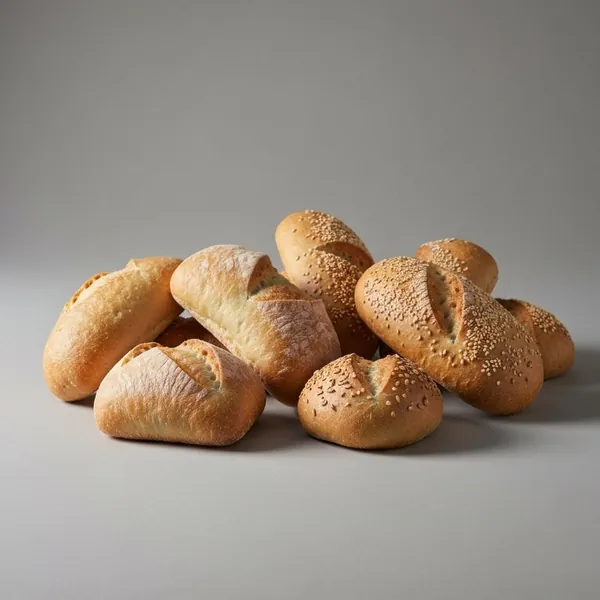 Bread, gluten free, Seeded Ciabatta Rolls, Schär