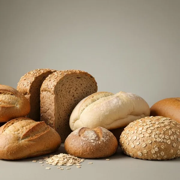 Bread, wheat, wholemeal and oatmeal
