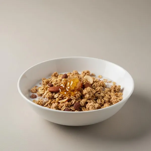 Breakfast cereal, granola (contains honey)