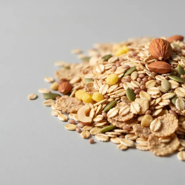 Breakfast cereal, muesli (free from yeast and wheat)