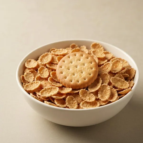 Breakfast cereal, whole wheat, biscuit