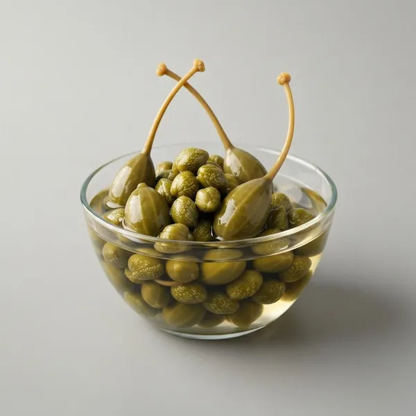 Capers, in vinegar, drained