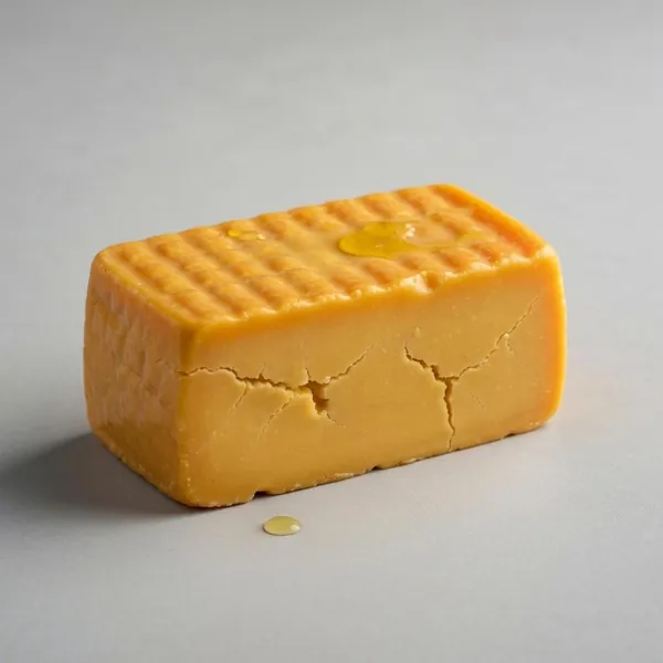 Cheese, cheddar style, vegan (coconut oil based)