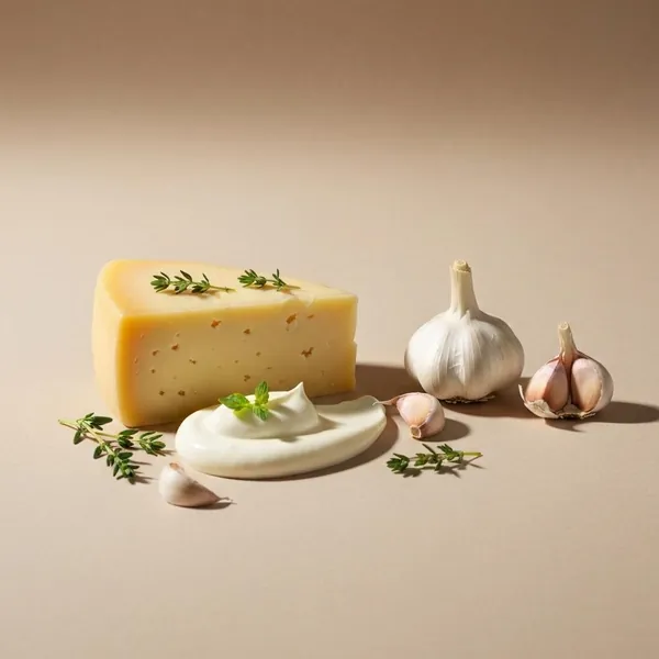 Cheese, cream, garlic and herb, regular fat