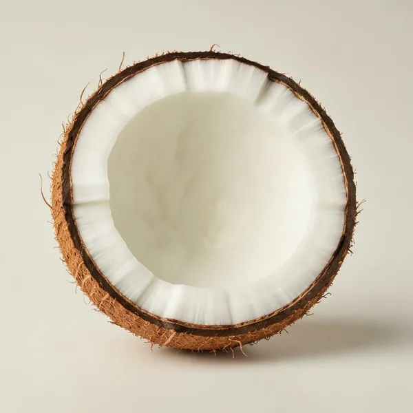Coconut, mature fruit, flesh only, raw
