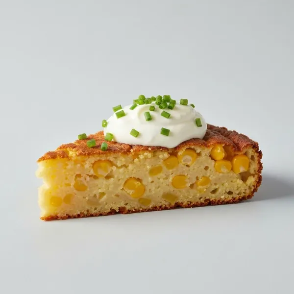 Corn cake, flavoured, sour cream chives