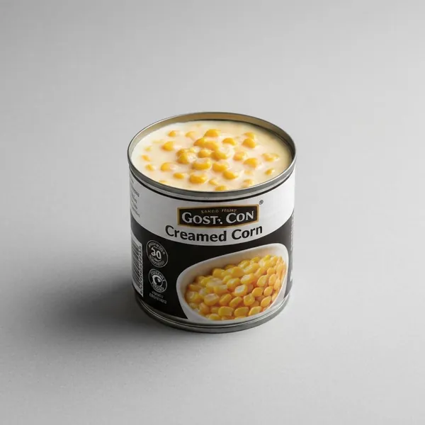 Corn, creamed, canned