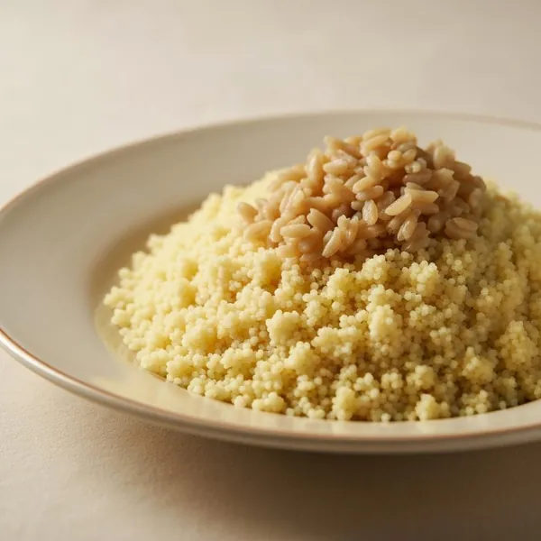 Couscous, wheat, cooked