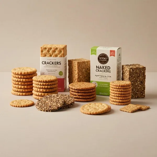 Crackers, Naked Crackers, Poppyseed & Chia, Roza's Gourmet