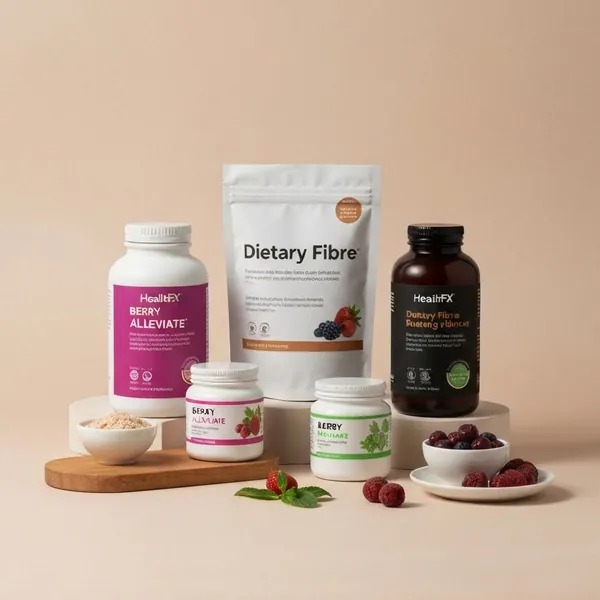 Dietary fibre, Alleviate, Berry, HealthFX