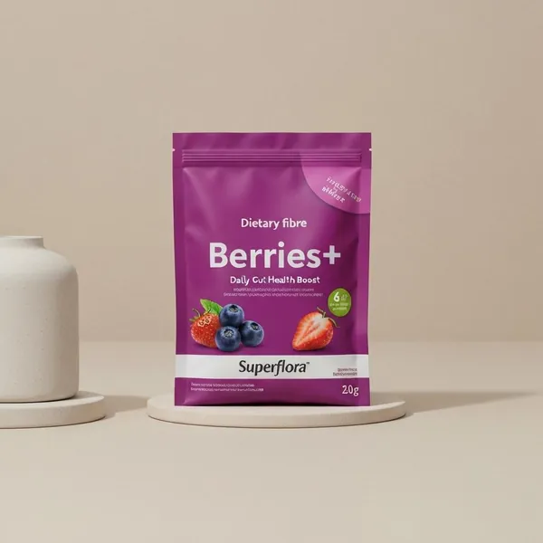 Dietary fibre, Berries+ Daily Gut Health Boost, Superflora