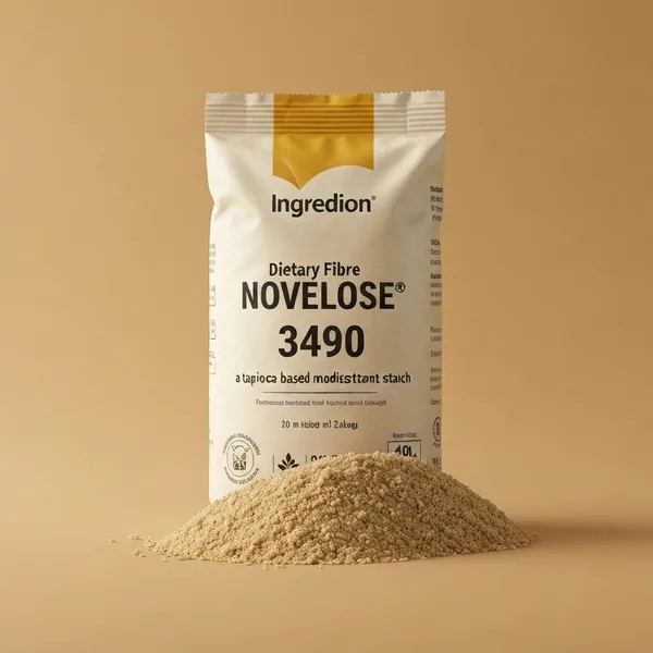 Dietary fibre, NOVELOSE® 3490, tapioca-based modified resistant starch, Ingredion