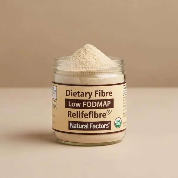 Dietary fibre, Organic Low FODMAP Reliefibre™, unflavored, Natural Factors®