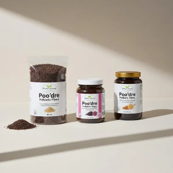 Dietary fibre, Poo'dre Prebiotic Fibers, Ginette et Josiane