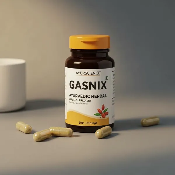 Dietary supplement, Gasnix Ayurvedic Herbal Supplement, Ayurscience
