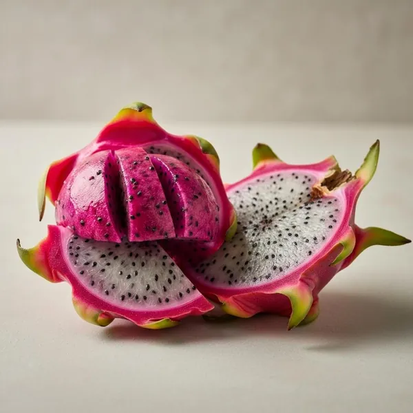 Dragon fruit, peeled, raw