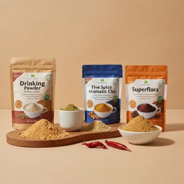 Drinking powder, Five Spice Aromatic Chai, Superflora