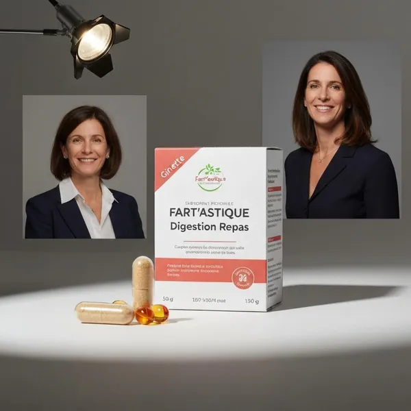 Enzyme supplement, Fart'astique Digestion repas, capsule, Ginette et Josiane