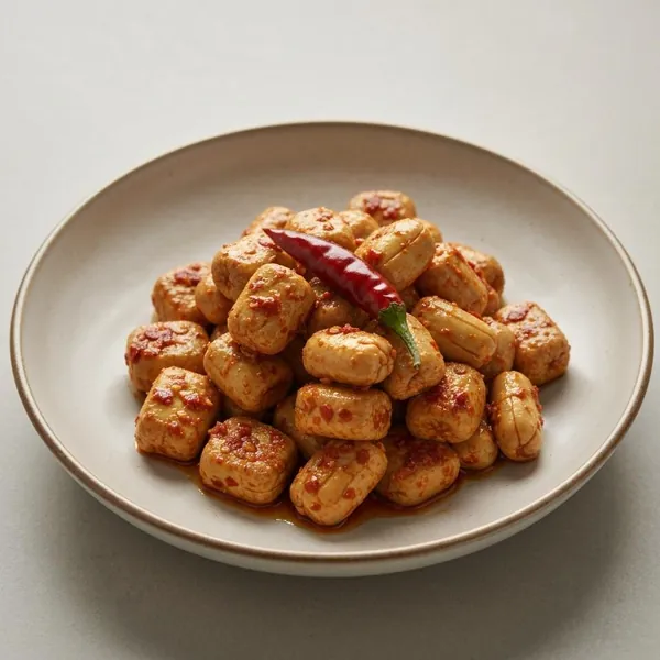 Fermented bean curd (contains chilli, without garlic or onion)