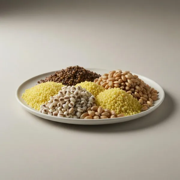 Grain, millet, kernels, cooked