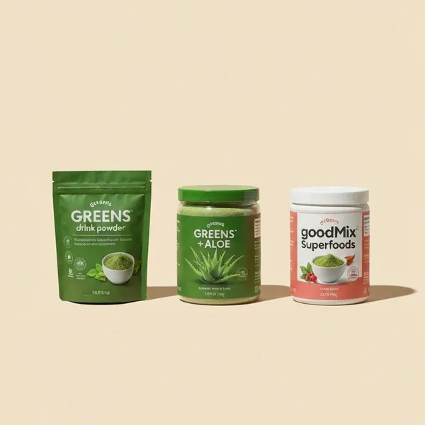 Greens drink powder, Greens + Aloe, goodMix Superfoods