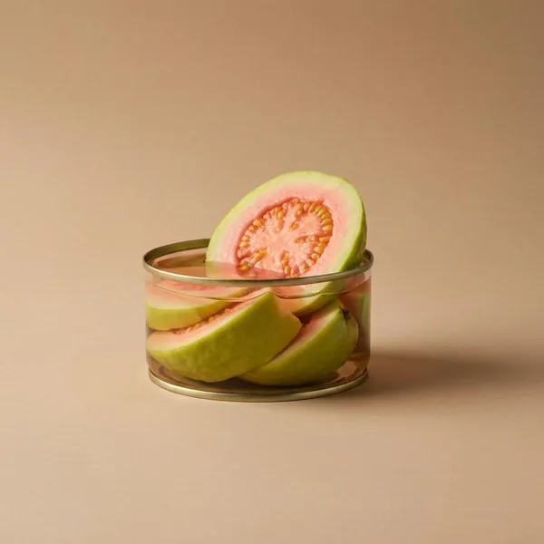 Guava, canned in syrup, drained