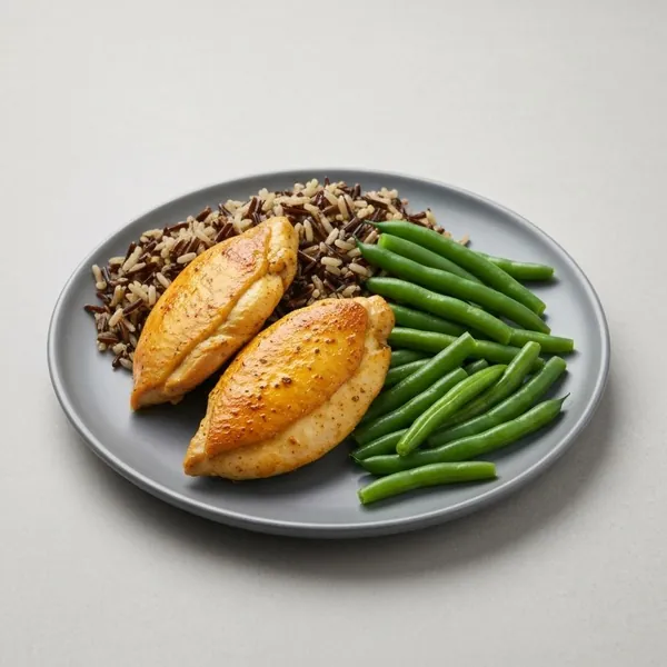Herbed Chicken with Wild Rice & Green Beans, Prepared Meal Delivery, ModifyHealth