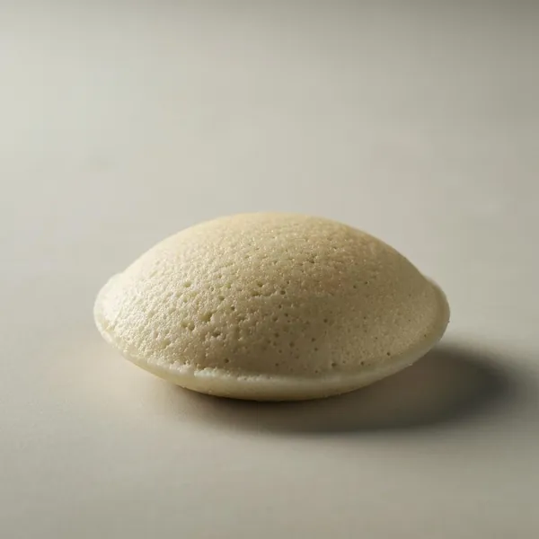 Idli, plain, cooked