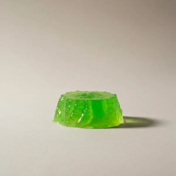 Instant jelly, lime, diet, prepared