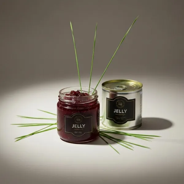 Jelly, grass, canned