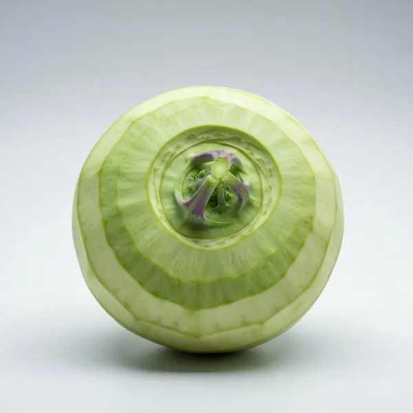 Kohlrabi, peeled, raw