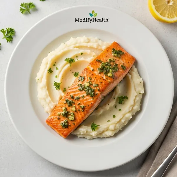 Lemon-Parsley Salmon with Mashed Potatoes, Prepared Meal Delivery, ModifyHealth