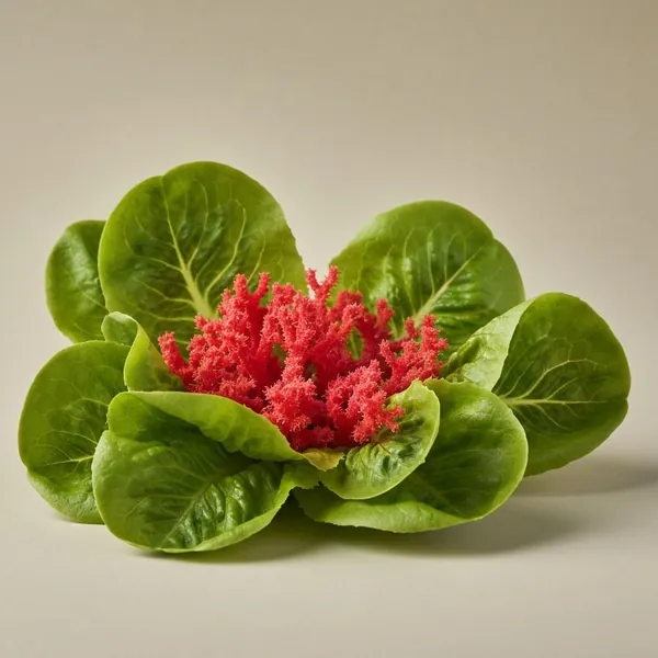 Lettuce, red coral, raw