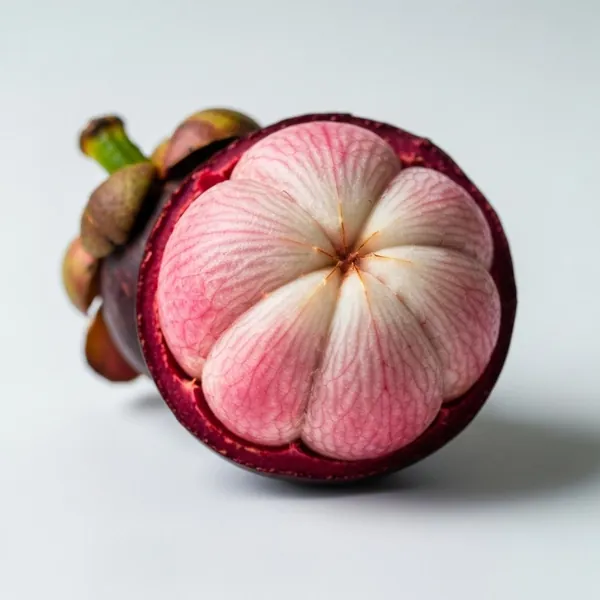 Mangosteen, peeled, deseeded, raw