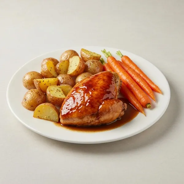Maple Glazed Chicken with Potatoes and Carrots, Prepared Meal Delivery, ModifyHealth