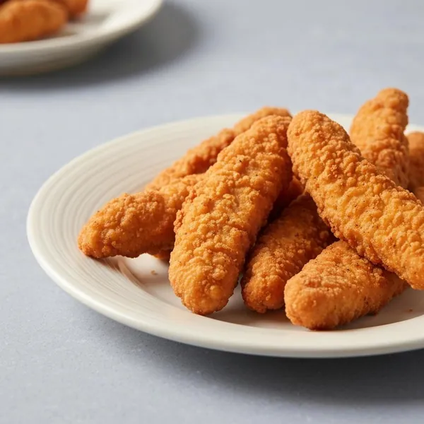 Meat alternative, vegetarian, chicken strips (soy protein based)
