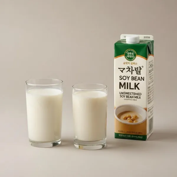 Milk, soy, unsweetened (soy bean)