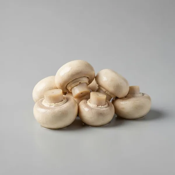 Mushroom, champignons / white button, canned in brine, drained