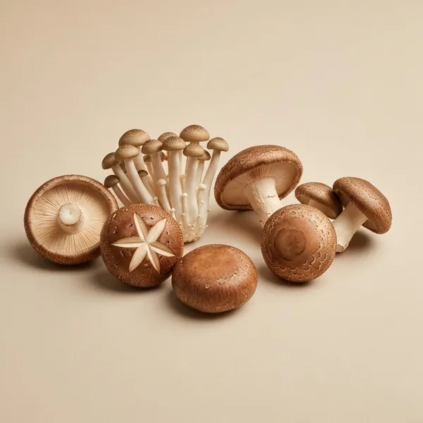 Mushroom, shiitake, raw