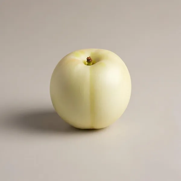 Nectarine, white, unpeeled, pitted, raw