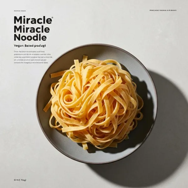 Noodle, Organic Fettuccine Style, plant based, Miracle Noodle
